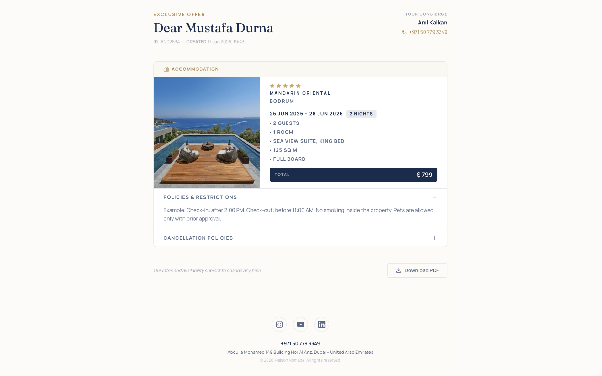ConciOne platform screen preview